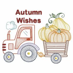 Pumpkin Truck 06(Md) machine embroidery designs