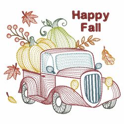 Pumpkin Truck 08(Lg) machine embroidery designs