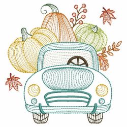 Pumpkin Truck 09(Md) machine embroidery designs