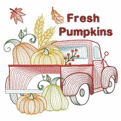Pumpkin Truck 10(Lg) machine embroidery designs