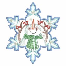 Snowflake Snowman 3(Md) machine embroidery designs
