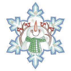 Snowflake Snowman 3 01(Sm) machine embroidery designs