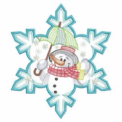 Snowflake Snowman 3 04(Md) machine embroidery designs