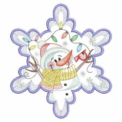 Snowflake Snowman 3 05(Md) machine embroidery designs