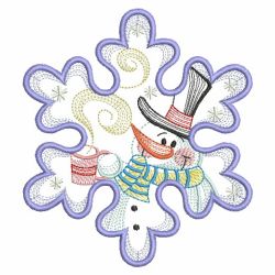 Snowflake Snowman 3 07(Md) machine embroidery designs