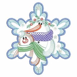 Snowflake Snowman 3 08(Sm) machine embroidery designs
