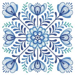 Delft Blue Quilt Block(Lg) machine embroidery designs