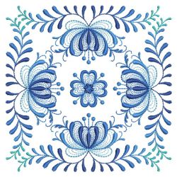 Delft Blue Quilt Block 02(Lg) machine embroidery designs