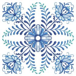 Delft Blue Quilt Block 06(Lg)