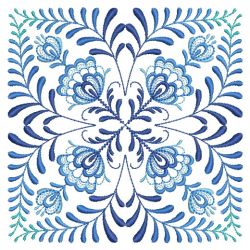 Delft Blue Quilt Block 07(Md) machine embroidery designs