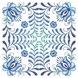 Delft Blue Quilt Block 09(Lg)