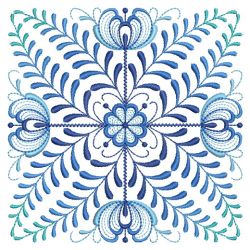 Delft Blue Quilt Block 10(Md) machine embroidery designs