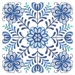 Delft Blue Quilt Block 11(Md) machine embroidery designs