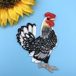 FSL Realistic Rooster 01 machine embroidery designs