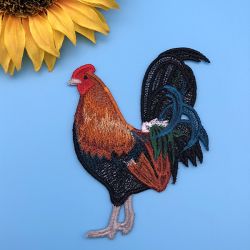 FSL Realistic Rooster 02 machine embroidery designs