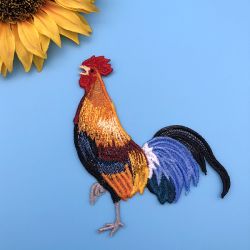 FSL Realistic Rooster 04 machine embroidery designs