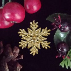 FSL Golden Mini Snowflakes 08