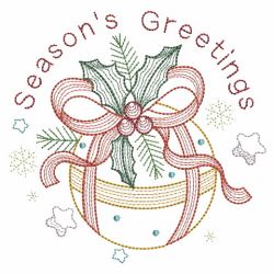 Rippled Seasons Greetings 04(Sm) machine embroidery designs