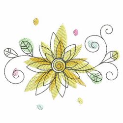 Doodle Flowers 2 02(Sm) machine embroidery designs