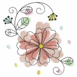 Doodle Flowers 2 04(Sm) machine embroidery designs