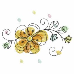 Doodle Flowers 2 06(Md) machine embroidery designs