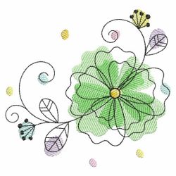 Doodle Flowers 2 09(Sm) machine embroidery designs
