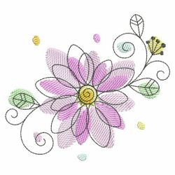Doodle Flowers 2 10(Lg) machine embroidery designs