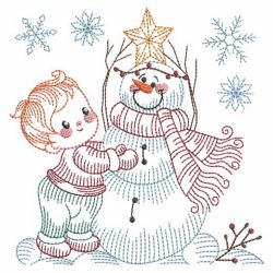 Vintage Snowman 8 04(Sm) machine embroidery designs
