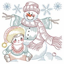 Vintage Snowman 8 05(Lg) machine embroidery designs