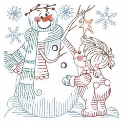 Vintage Snowman 8 06(Lg) machine embroidery designs