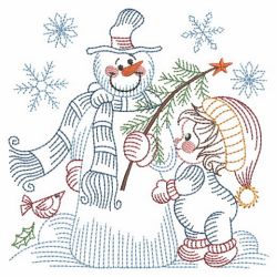 Vintage Snowman 8 08(Sm) machine embroidery designs