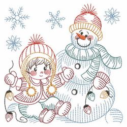 Vintage Snowman 8 09(Sm) machine embroidery designs