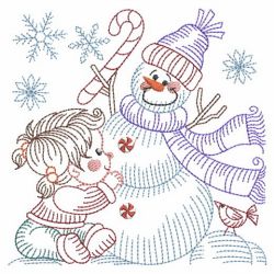 Vintage Snowman 8 11(Lg) machine embroidery designs
