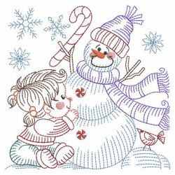 Vintage Snowman 8 11(Sm) machine embroidery designs