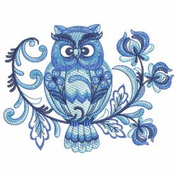 Delft Blue Owls 2(Lg) machine embroidery designs