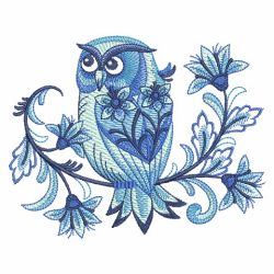 Delft Blue Owls 2 05(Sm) machine embroidery designs