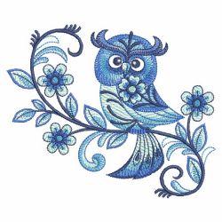 Delft Blue Owls 2 09(Sm) machine embroidery designs
