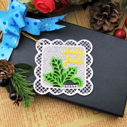 FSL Christmas Tags 01 machine embroidery designs