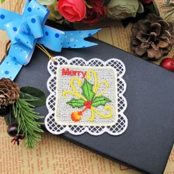 FSL Christmas Tags 03 machine embroidery designs