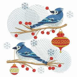 Christmas Birds 4 02(Sm) machine embroidery designs