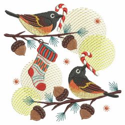 Christmas Birds 4 03(Sm) machine embroidery designs