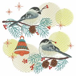 Christmas Birds 4 04(Sm) machine embroidery designs
