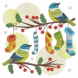 Christmas Birds 4 10(Lg) machine embroidery designs