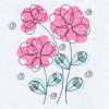 Applique Doodle Flowers(Sm)