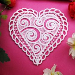 FSL White Hearts 3 06 machine embroidery designs