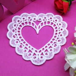 FSL White Hearts 3 10 machine embroidery designs
