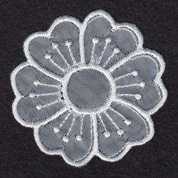 3D Organza Flower 4 machine embroidery designs