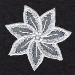 3D Organza Flower 4 10 machine embroidery designs