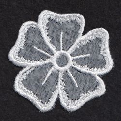 3D Organza Flower 4 14 machine embroidery designs