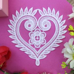 FSL White Hearts 4 08 machine embroidery designs